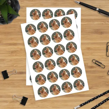Naklejki ze zdjęciem fotonaklejki dla zakochanych walentynki 48 szt.