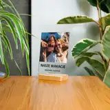 Zdjęcie z wakacji na szkle ramka 15x21 cm z Twoim podpisem