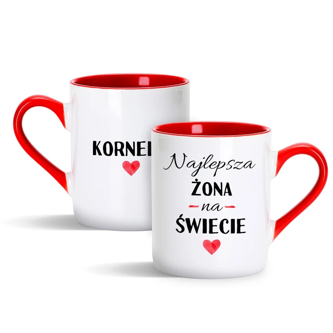 Kubek z imieniem na prezent dla żony dziewczyny