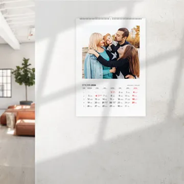 Kalendarz ze zdjęć ścienny spirala pionowy A4 Klasyczny