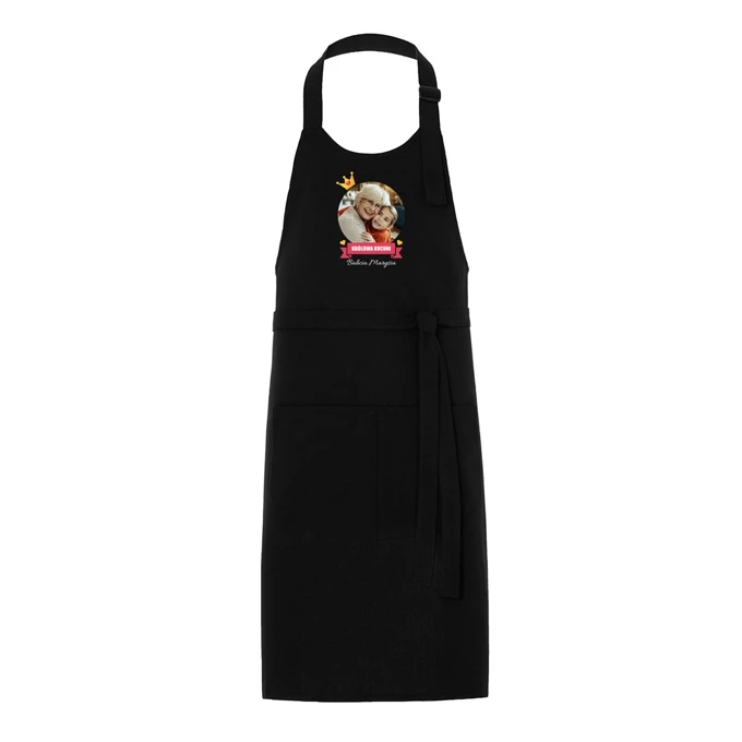 Prezent dla Babci kuchenny fartuch ze zdjęciem Królowa Babcia