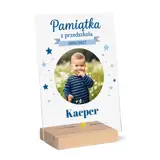 Personalizowana statuetka dla dziecka ze zdjęciem i imieniem pamiątka z przedszkola
