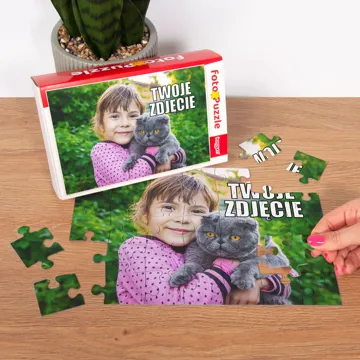 Prezent na Dzień Dziecka puzzle z Twojego zdjęcia fotopuzzle w pudełku 35 el.