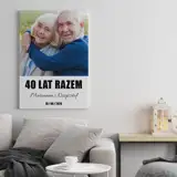Obraz ze zdjęcia na płótnie 30x40 cm personalizowany prezent na 40 rocznicę ślubu