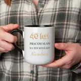 Kubek na 40 urodziny czterdziestkę dla Niej ze zdjęciem imieniem