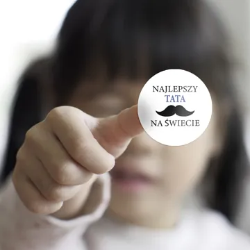 Naklejki Najlepszy Tata na Świecie Dzień Taty na prezent 15 szt.