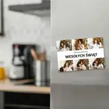 Magnes świąteczny z Twoim zdjęciem 15x10 cm wykończenie matowe