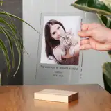 Statuetka ze zdjęciem pamiątka po kocie 15x21 cm
