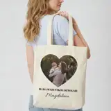 Prezent dla mamy personalizowana torba ze zdjęciem własnym nadrukiem