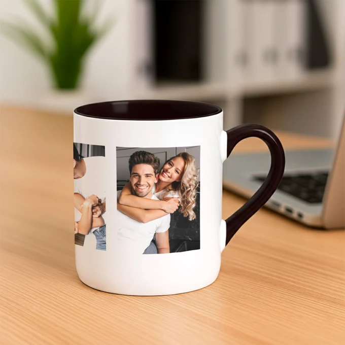 Kubek czarny ze zdjęć Twój nadruk grafika