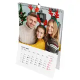 Personalizowany kalendarz ze zdjęciami 13 kartkowy na spirali prezent na święta A4
