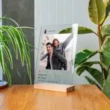 Wydruk na szkle akrylowym z podstawką zdjęcie na szkle ramka Instagram A4