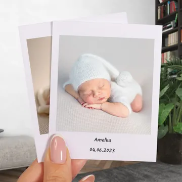 Zdjęcia polaroid w podziękowaniu dla gości na chrzest 50 sztuk