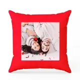 Poduszka z Twoim zdjeciem czerwona