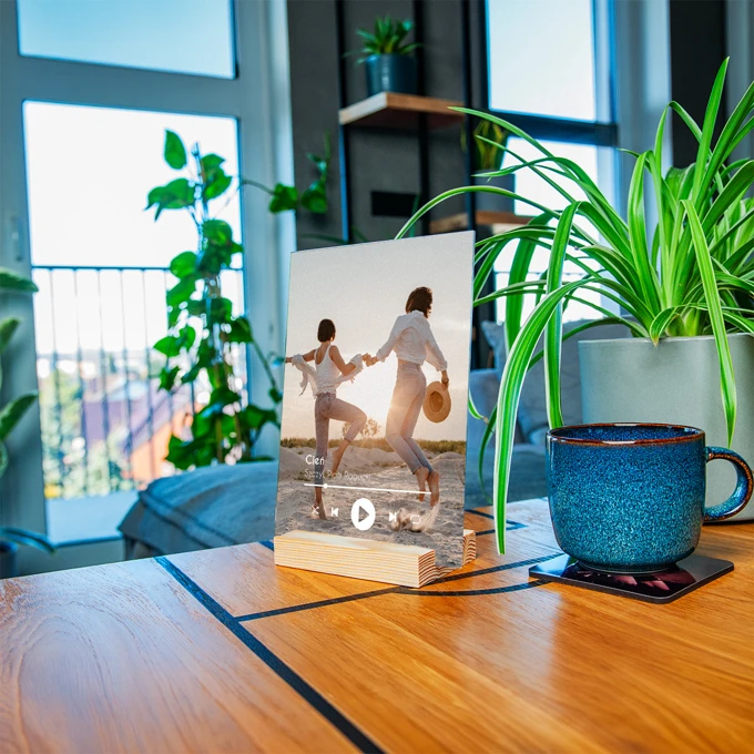 Ramka spotify z Twoim zdjęciem na szkle akrylowym 15x21 full foto