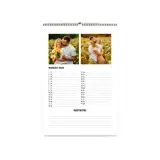 Fotokalendarz rodzinny notatnik wiszący A4 z Twoimi zdjęciami