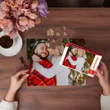 Puzzle ze zdjęcia zakochanych prezent na Walentynki dla Niej i dla Niego 252 elementy z pudełkiem