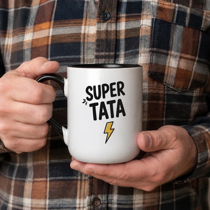 Kubek ze zdjęciem i imieniem dla Taty Super Tata personalizowany prezent