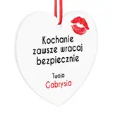 Zawieszka do auta dla chłopaka kochanie zawsze wracaj bezpiecznie