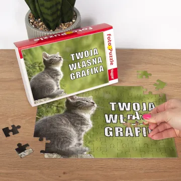 Fotopuzzle ze zdjęcia z własnym nadrukiem 96 elementów z pudełkiem