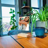 Statuetka podziękowanie dla przyjaciółki ze zdjęciem na szkle akrylowym 15x21 cm