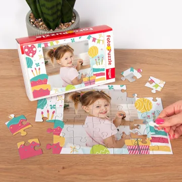 Fotopuzzle dla dzieci ze zdjęciem na urodziny 35 el. z pudełkiem