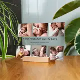 Pierwszy Dzień Taty wydruk na szkle akrylowym kolaż zdjęć 21x15 cm prezent na Dzień Ojca