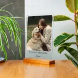 Prezent dla miłośników psów druk na szkle ze zdjęciem psa A4