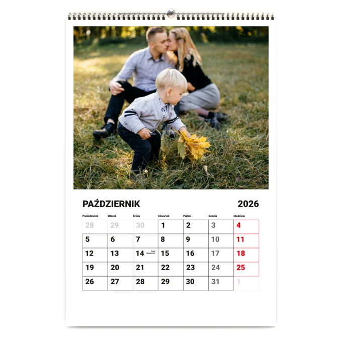 Fotokalendarz z Twoimi zdjęciami 13-stronicowy A3 terminarz Full Foto