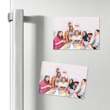 Fotomagnes ze zdjęciem prezent na urodziny podziękowanie dla gości 10x7 cm