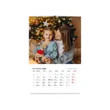 Personalizowany kalendarz ze zdjęciami 13 kartkowy na spirali prezent na święta A4