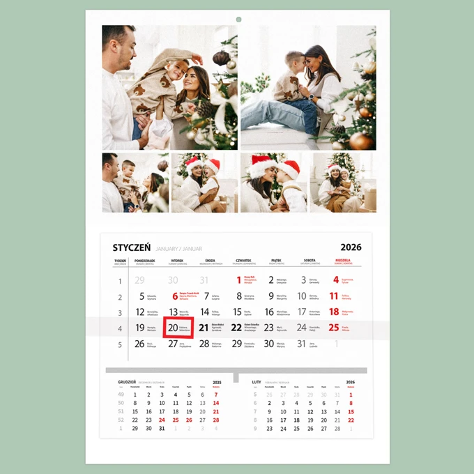 Fotokalendarz Jednodzielny Mix Zdjęć