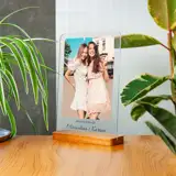 Statuetka podziękowanie dla przyjaciółki ze zdjęciem na szkle akrylowym  A4