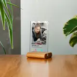 Ramka Tinder z Twoim zdjęciem na szkle akrylowym profil na tinderze prezent na urodziny mini