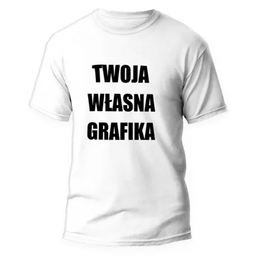 Koszulka z nadrukiem personalizowana biała męska rozm. 3XL