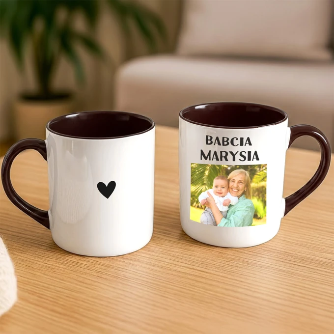 Kubek dla Babci na Dzień Babci z własnym zdjęciem nadrukiem