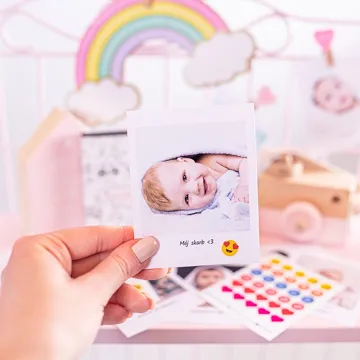 Zdjęcie polaroid w podziękowaniu dla gości weselnych zdjęcia z podpisem 50 sztuk