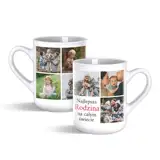 Kubek personalizowany ze zdjęciem i napisem kolaż 9 zdjęć