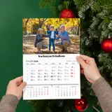 Foto Kalendarz magnes na lodówkę ze zdjęciem A4 wyrywany 3 miesięczne kalendarium