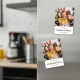 Magnes ze zdjęcia na prezent świąteczny pod choinkę 7x10 cm wykończenie matowe