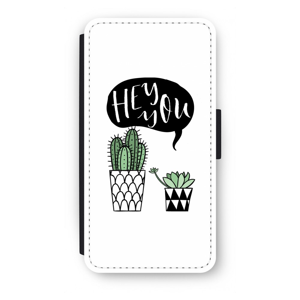 Huawei Ascend P10 Flip Hoesje Hey You Cactus huawei kopen in de aanbieding