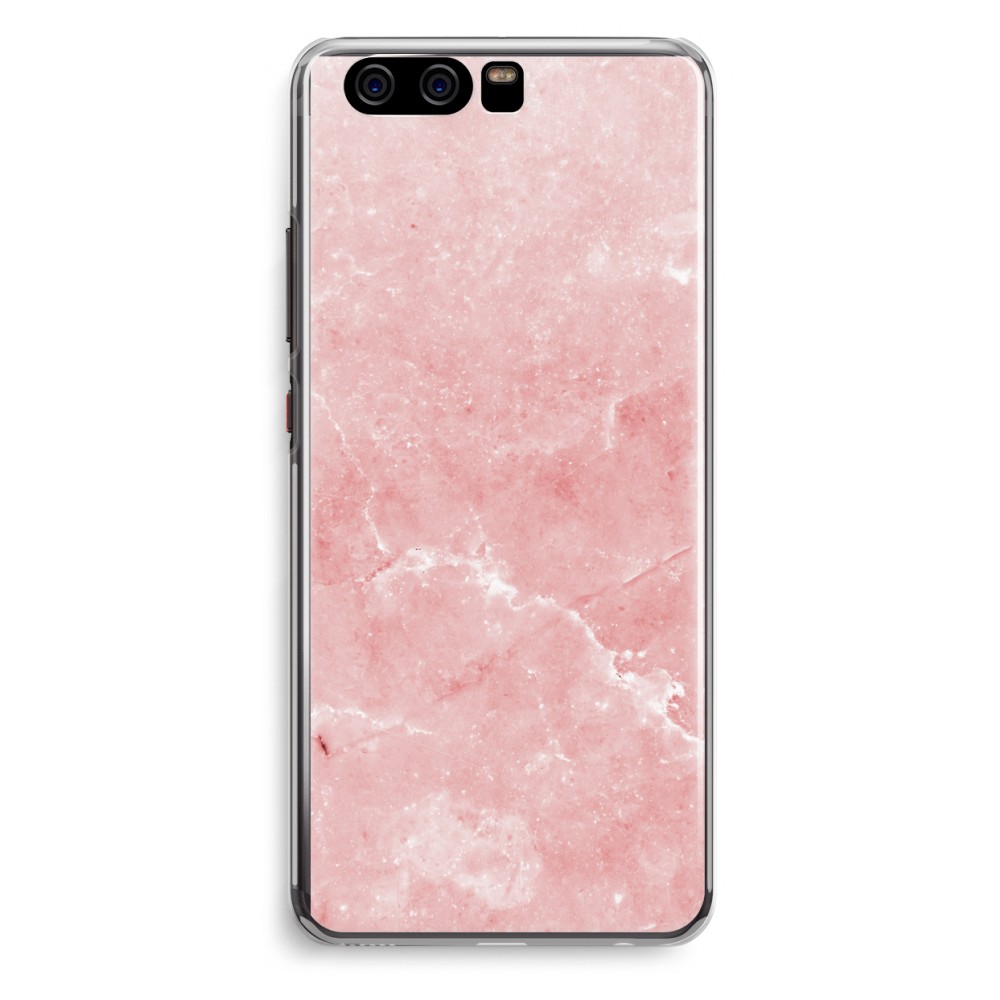 Huawei P10 Transparant Hoesje Soft Roze Marmer huawei kopen in de aanbieding