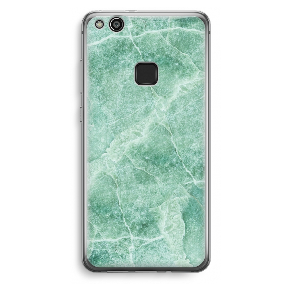 Huawei Ascend P10 Lite Transparant Hoesje Soft Groen Marmer huawei kopen in de aanbieding