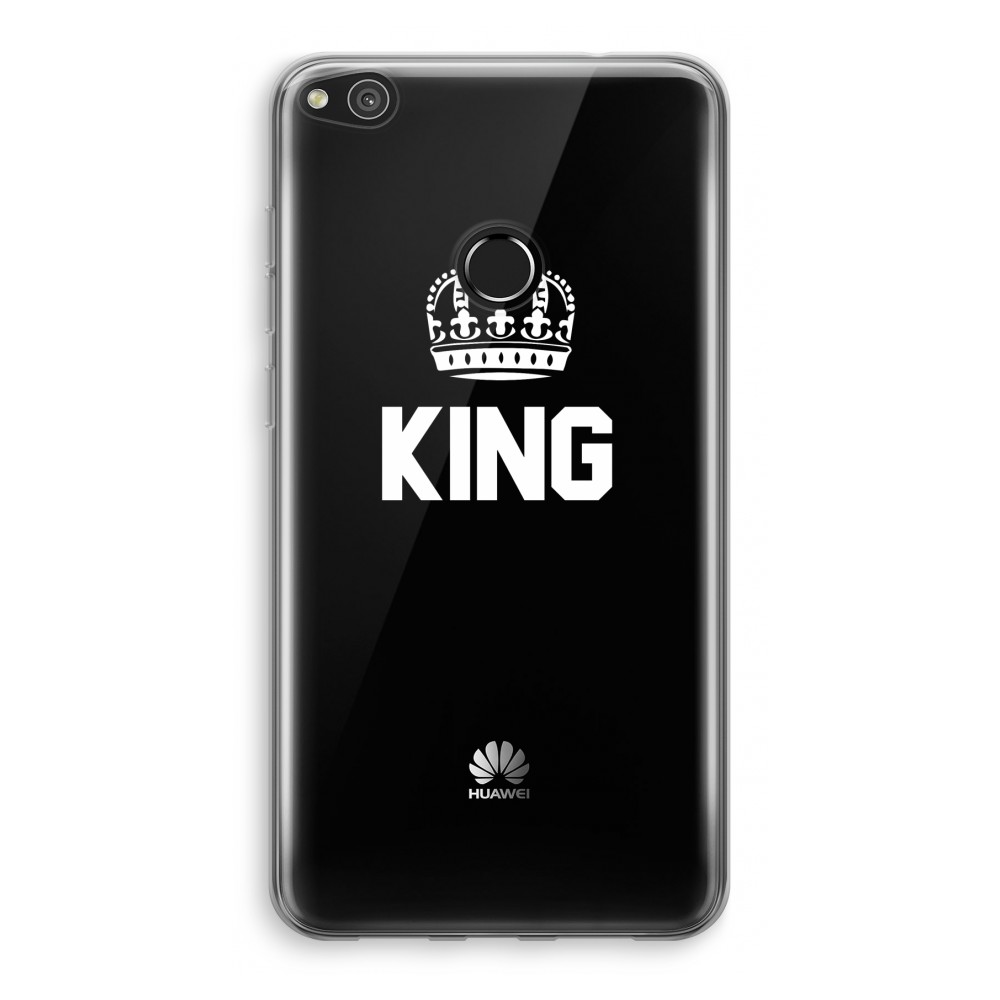 Huawei Ascend P8 Lite 2017 Transparant Hoesje Soft King Zwart huawei kopen in de aanbieding