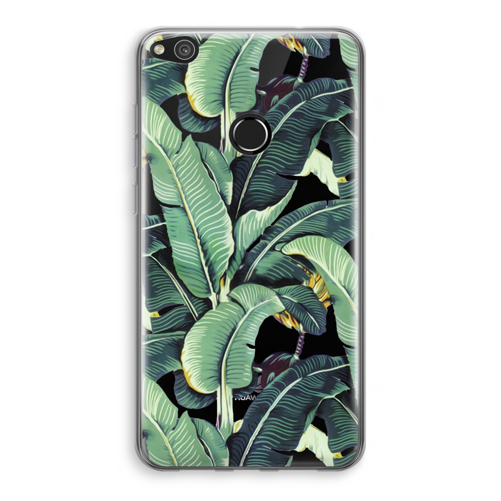 Huawei Ascend P8 Lite 2017 Transparant Hoesje Soft Bananenbladeren huawei kopen in de aanbieding