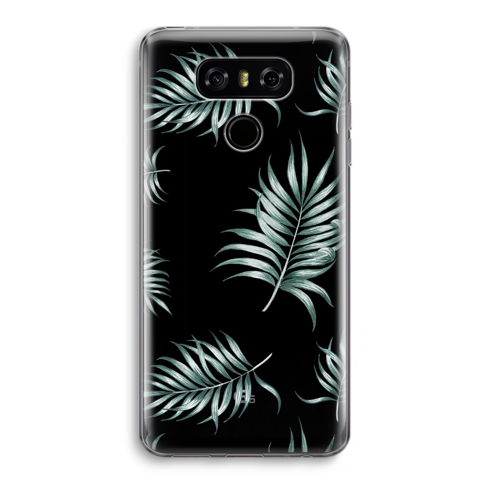 Lg G6 Transparant Hoesje Soft Simple Leaves lg kopen in de aanbieding
