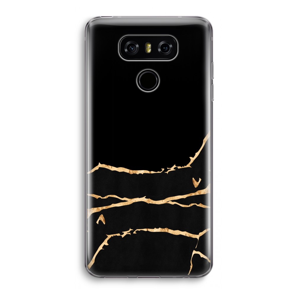 Lg G6 Transparant Hoesje Soft Gouden Marmer lg kopen in de aanbieding