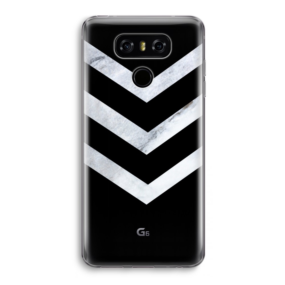 Lg G6 Transparant Hoesje Soft Marmeren Pijlen lg kopen in de aanbieding