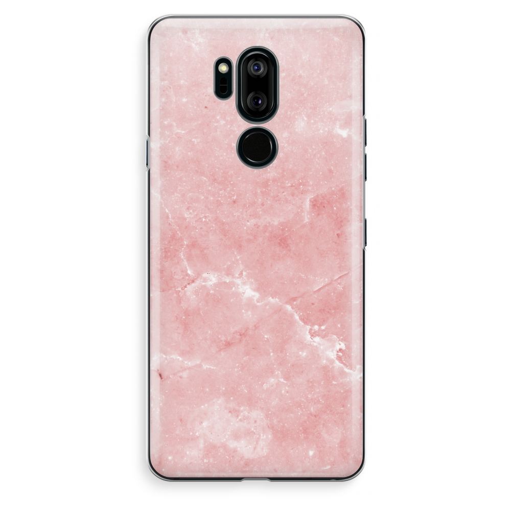 Lg G7 Thinq Transparant Hoesje Soft Roze Marmer lg kopen in de aanbieding