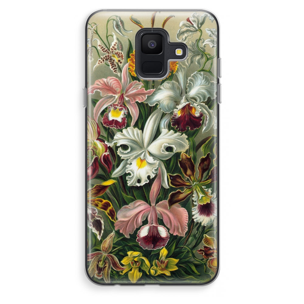 Samsung Galaxy A6 2018 Transparant Hoesje Soft Haeckel Orchidae samsung kopen in de aanbieding